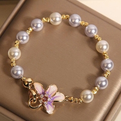 Vòng Tay Hạt Vỏ Hoa Tử Đằng Rừng Tiên –  Siêu Dễ Thương Dành Cho Nữ TS127250