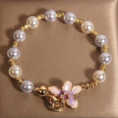 Vòng Tay Hạt Vỏ Hoa Tử Đằng Rừng Tiên –  Siêu Dễ Thương Dành Cho Nữ TS127250