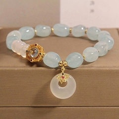 Trang sức vòng tay nữ đính đá Sapphire xanh biển tự nhiên – Sang trọng & tinh tế TS139250