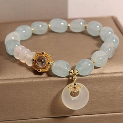 Trang sức vòng tay nữ đính đá Sapphire xanh biển tự nhiên – Sang trọng & tinh tế TS139250