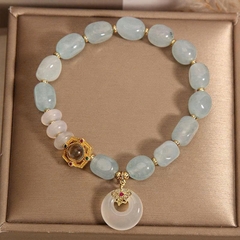 Trang sức vòng tay nữ đính đá Sapphire xanh biển tự nhiên – Sang trọng & tinh tế TS139250