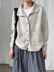 Áo khoác cardigan cổ khoét lỗ nữ – Mùa thu 2025 D253250