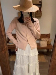 Áo khoác cardigan dệt kim nhẹ cổ chữ V Wave – Mùa xuân hè 2025 D257250