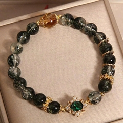 Vòng tay pha lê xanh & pha lê vàng – Sang trọng, tinh tế, chuẩn gu nàng hiện đại TS151250