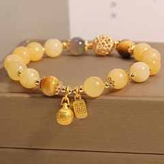 Vòng Tay Pha Lê Topaz Tự Nhiên Ánh Trăng Xám – Vẻ Đẹp Bí Ẩn & Sang Trọng TS163250
