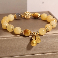 Vòng Tay Pha Lê Topaz Tự Nhiên Ánh Trăng Xám – Vẻ Đẹp Bí Ẩn & Sang Trọng TS163250