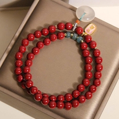 Vòng tay chu sa phong cách trung hoa mới cho nữ – sang trọng, tinh tế, mang ý nghĩa phong thủy may mắn TS216250