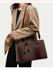 Túi Tote Thời Trang 2025 Cao Cấp Họa Tiết  – Bộ Túi Dung Tích Lớn 3 Món Chất Liệu PU TX276250