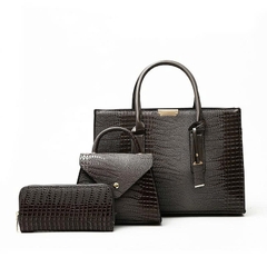 Túi Tote Thời Trang 2025 Cao Cấp Họa Tiết  – Bộ Túi Dung Tích Lớn 3 Món Chất Liệu PU TX276250