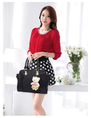 Bộ Túi Xách Nữ 4 Món Thời Trang 2025 – Túi Đeo Chéo, Tote, Túi Mẹ Con Chất Liệu PU Cao Cấp TX275250