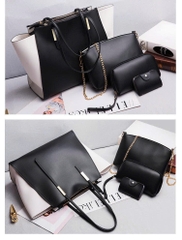 Bộ Túi Xách Nữ 4 Món Thời Trang Đơn Giản 2025 – Túi Đeo Vai, Túi Tote Chất Liệu PU Cao Cấp TX273250