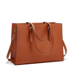 Túi Đeo Vai Nữ Tối Giản 2025 – Túi Đựng Laptop Dung Tích Lớn – PU Cao Cấp