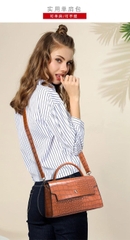 Bộ 3 Túi Xách Nữ Họa Tiết Cá Sấu Thu/Đông 2025 – Túi Đeo Chéo Thời Trang Dung Tích Lớn – PU Cao Cấp TX264250