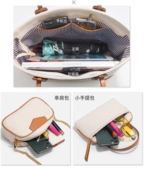 Bộ Túi Tote Nữ 4 Món 2025 – Túi Đeo Vai, Túi Đeo Chéo Dung Tích Lớn – PU Cao Cấp TX263250