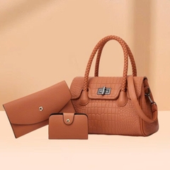 Túi Xách Da Mềm Họa Tiết Cá Sấu Cao Cấp – Bộ Nhiều Món Dây Bện Thời Trang – Túi Đeo Chéo Một Vai Nữ – Kiểu Dáng Mới 2025 TX316250