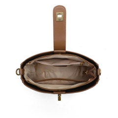 Túi đeo chéo  thời trang thu đông mới 2025 cho nữ – Kiểu dáng cổ điển, túi đeo vai – Da thật (da lộn cao cấp) TX295250