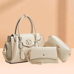 Túi xách nữ Cross Border phong cách mới 2025 – Bộ ba món họa tiết kim cương, túi xách – túi đeo vai – túi đeo chéo – Chất liệu PU cao cấp TX311250