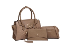 Túi xách nữ Cross Border phong cách mới 2025 – Bộ ba món họa tiết kim cương, túi xách – túi đeo vai – túi đeo chéo – Chất liệu PU cao cấp TX311250