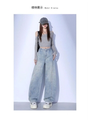 Quần Jeans Macheda Màu Nhạt Ống Chuối – Mẫu Mới Xuân Thu 2026 Cho Nữ QJ008260