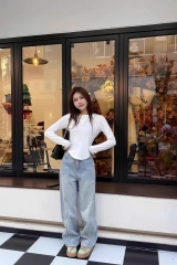 Quần Jeans Macheda Màu Nhạt Ống Chuối – Mẫu Mới Xuân Thu 2026 Cho Nữ QJ008260