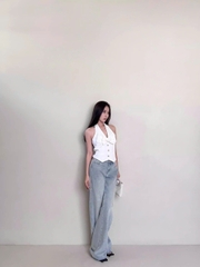 Quần Jeans Macheda Màu Nhạt Ống Chuối – Mẫu Mới Xuân Thu 2026 Cho Nữ QJ008260
