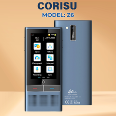 Máy phiên dịch Corisu Z6 dịch không cần dùng mạng, dùng sim 4g kết nối wifi 127 ngôn ngữ
