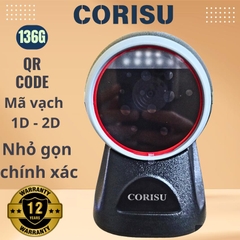Máy Quét Mã Vạch QR Corisu 136G Công Nghệ CMOS Mới Nhất 2024