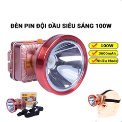 Đèn pin đội đầu  F288C siêu sáng chiếu xa 300m, pin trâu 3600mAh sử dụng