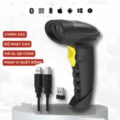 Máy quét mã vạch 2D Không Dây Quét Được Tiếng Việt, Bluetooth 5.0, Quét Mã Vạch Đa Tia Mã 1D, Mã QR