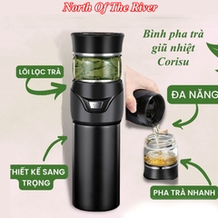 Bình pha trà giữ nhiệt Corisu Inox 316 giữ nhiệt công nghệ Đức cao cấp