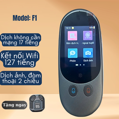 Máy phiên dịch trực tiếp CORISU For All F1 máy dịch giọng nói cực chuẩn xác 11 thứ tiếng mà  không cần kết nối mạng