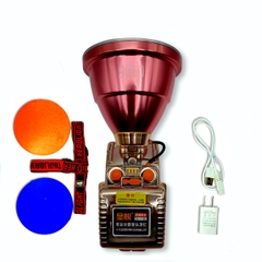 Đèn pin đội đầu siêu sáng Corisu XJ-1120 chiếu xa 500m ánh sáng tỏa tích điện 8 - 10h đổi 3 màu