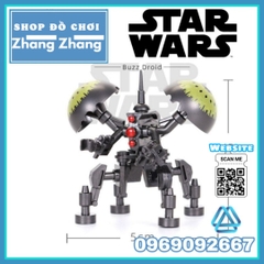 Xếp hình Star Wars robot chiến đấu cỗ máy Buzz Droid Lego Minifigures Koruit XP352