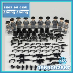 Xếp hình lực lượng đặc nhiệm phản ứng nhanh SWAT Mỹ đầy đủ phụ kiện Lego Minifigures 820024 no.820024