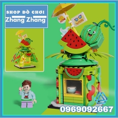 Đồ chơi xếp hình ngôi nhà dưa hấu có đèn phát sáng gồm 336 hình Mô hình Minifigures Shenyang SY5218