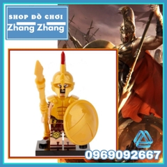 Xếp hình Binh đoàn chiến binh Spartar Warrior Võ sĩ giác đấu trung cổ Lego Minifigures Xinh X0316 XH1732