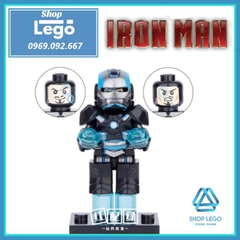Xếp hình Người sắt Ironman Mark IV Neon Tech Armor Lego Minifigures MG0003