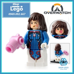 Xếp hình Over Watch D.Va Reinhardt Wihelm Jesse Mccree Reaper Soldier 76 Shimada Hanzo Mercy Lego Minifigures Xinh X0230