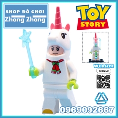 Xếp hình Toy Story Woody Buzz Lightyear Bunny LGM Stay Puft Gizmo Stripe Unicorn Mascot Lego Minifigures WM6077