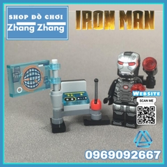 Xếp hình Người sắt Iron man Tony Stark Avengers Marvel nhà máy Lego Minifigures SY1121