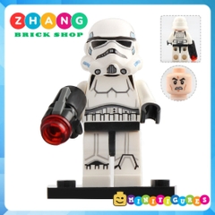 Xếp hình Star Wars Stormtrooper - Rebel Pilot - Flametrooper- Rebel Trooper Lego Minifigures Lele C041 048