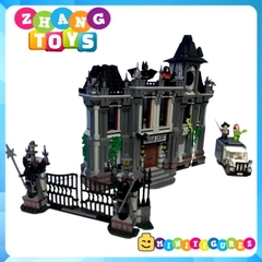 Mô hình lắp ráp bệnh viện Arkham nhốt Joker - The Arkham Asylum Decool 7124 Zhang Brick Shop