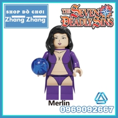 Xếp hình Meliodas - Elizabeth Liones - Ban - Diane - King- Gowther - Escanor- Merlin Lego Minifigures Kopf KF6129