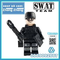Xếp hình tiểu đội đặc nhiệm cảnh sát 113 phản ứng nhanh Lego Minifigures Swat 1820