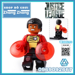 Xếp hình Flash & Shazam Green Lantern Fire Storm - Black Adam - Lobo - Scarecrow DC Comics Lego Minifigures Xinh X0153