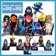 Xếp hình Naruto Tatasciore - Tobi - Uchiha Sasuke - Deidara - Madara - Obito Kisame Sasori Lego Minifigures Kopf KF6118