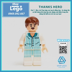 Xếp hình Hospital Playlist gồm bác sĩ điều dưỡng bệnh nhân Dortor chiến sĩ áo trắng chống Covid Lego Minifigures No.8006