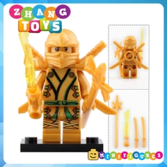 Xếp hình Ninjago Zane - Golden Ninja - Cole - Lloyd - Jay - Kai Lego Minifigures PRCK GA131 136