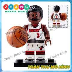 Xếp hình Kobe Bryant - Michael Jordan - LeBron James tặng kèm bóng rổ NBA Lego Minifigures Koruit KT1021