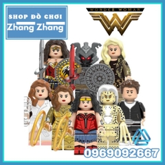 Xếp hình Wonder Woman - Cheetah - Steve Trevor Barbara Minerva Diana Ares Lego Minifigures Xinh X0288